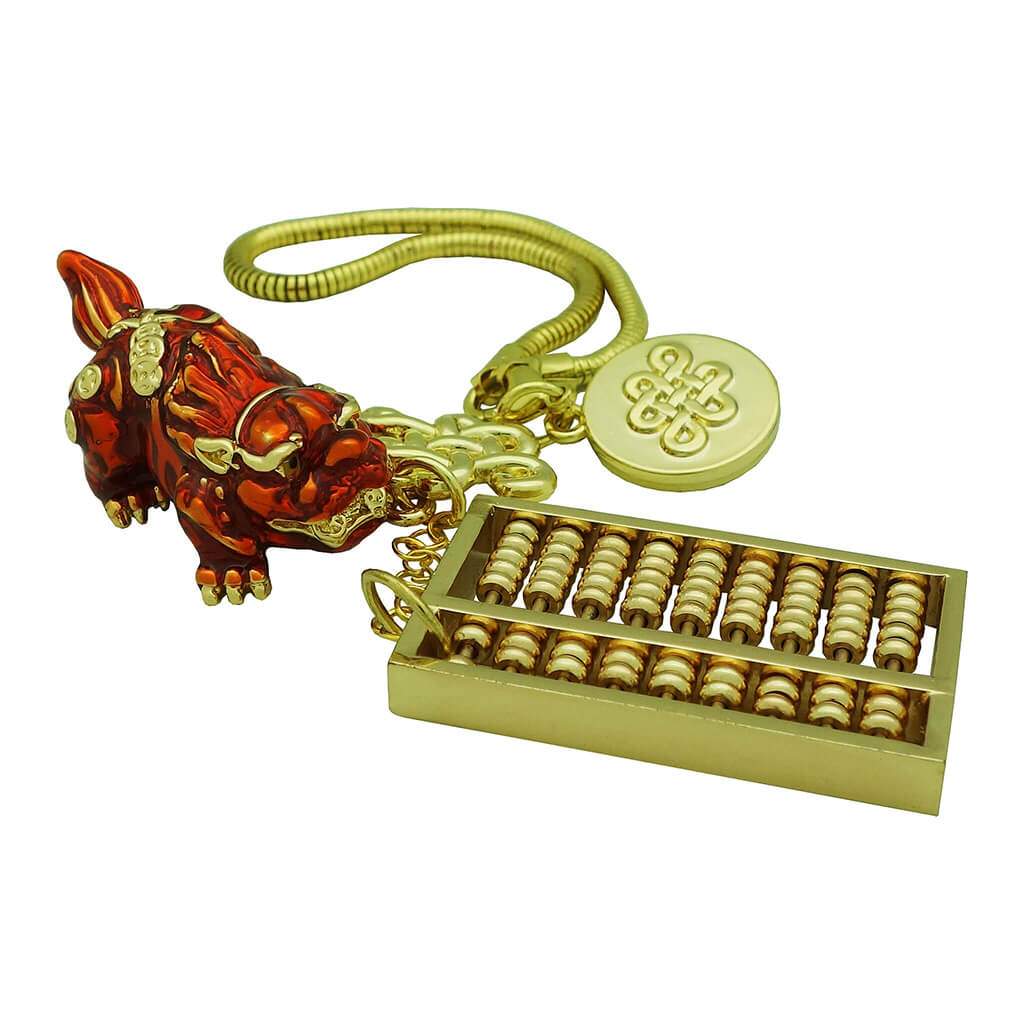 Amulet of Pi Yao and Abacus