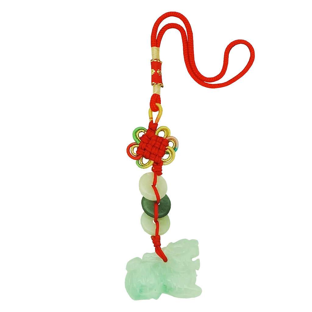 Jade Chi Lin Amulet for Good Fortune