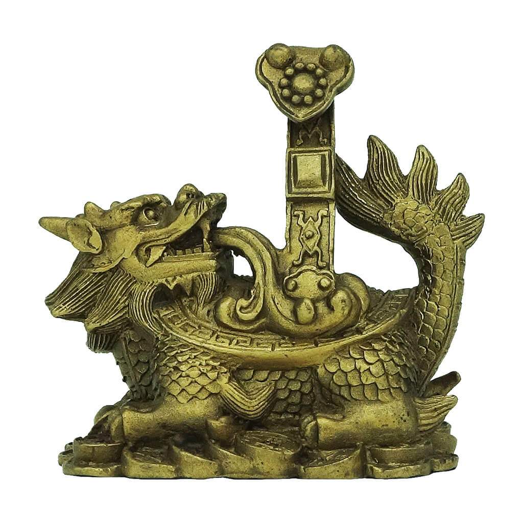Bronze Ru Yi Dragon Tortoise