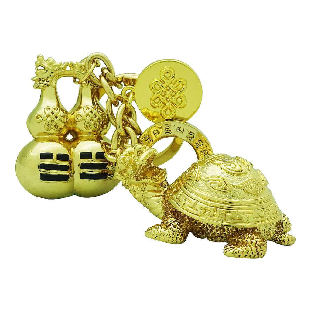 Double Dragon Wulou and Tortoise Amulet