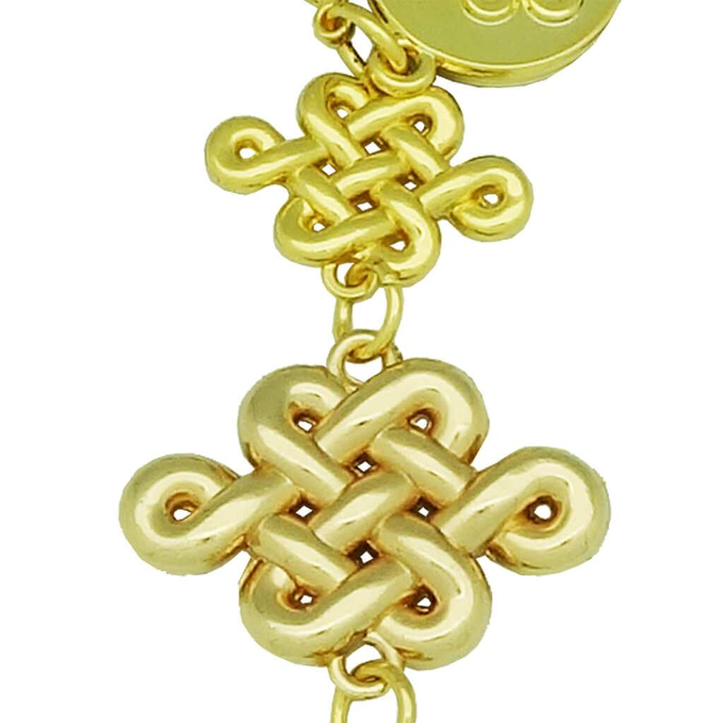 Brilliant Gold Mystic Knot Amulet (Fortune Magnifier)