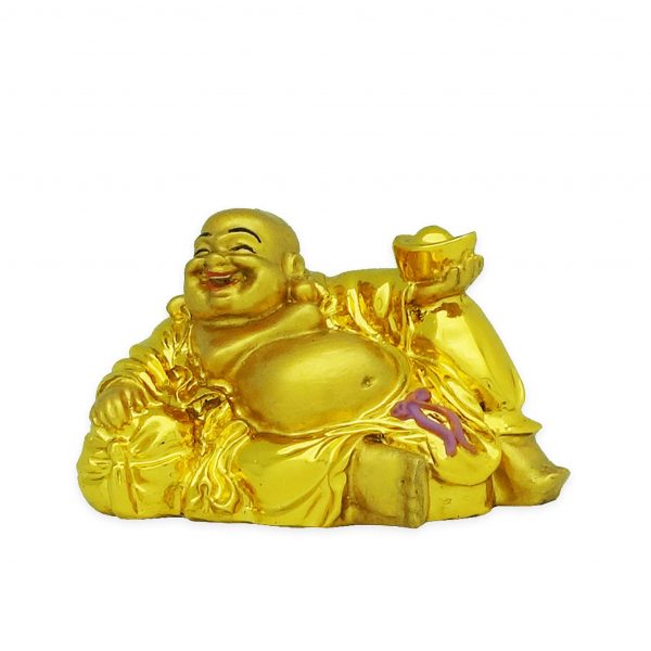 No Worries Golden Laughing Buddha