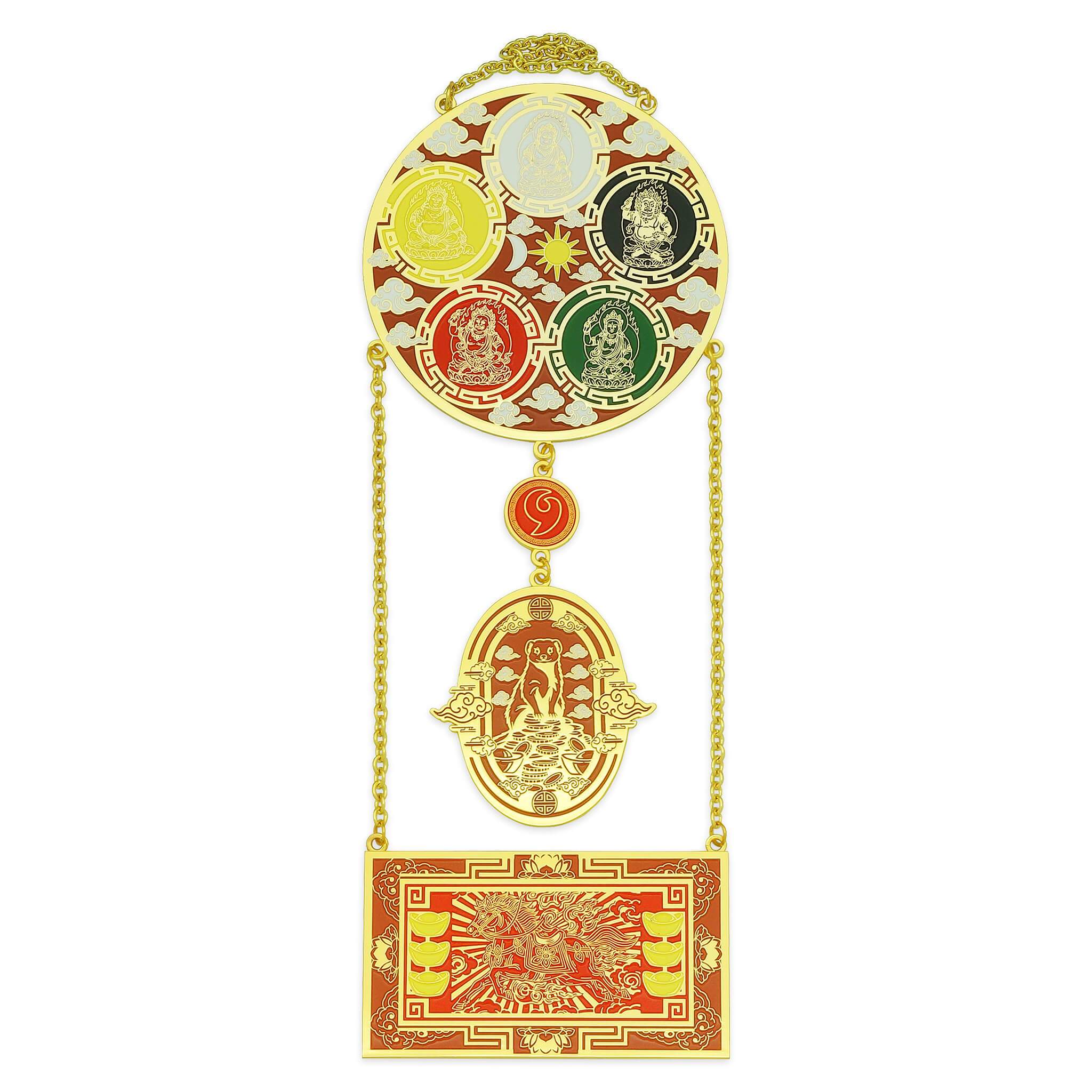 Heavenly Five Jhambala Prosperity Cascade