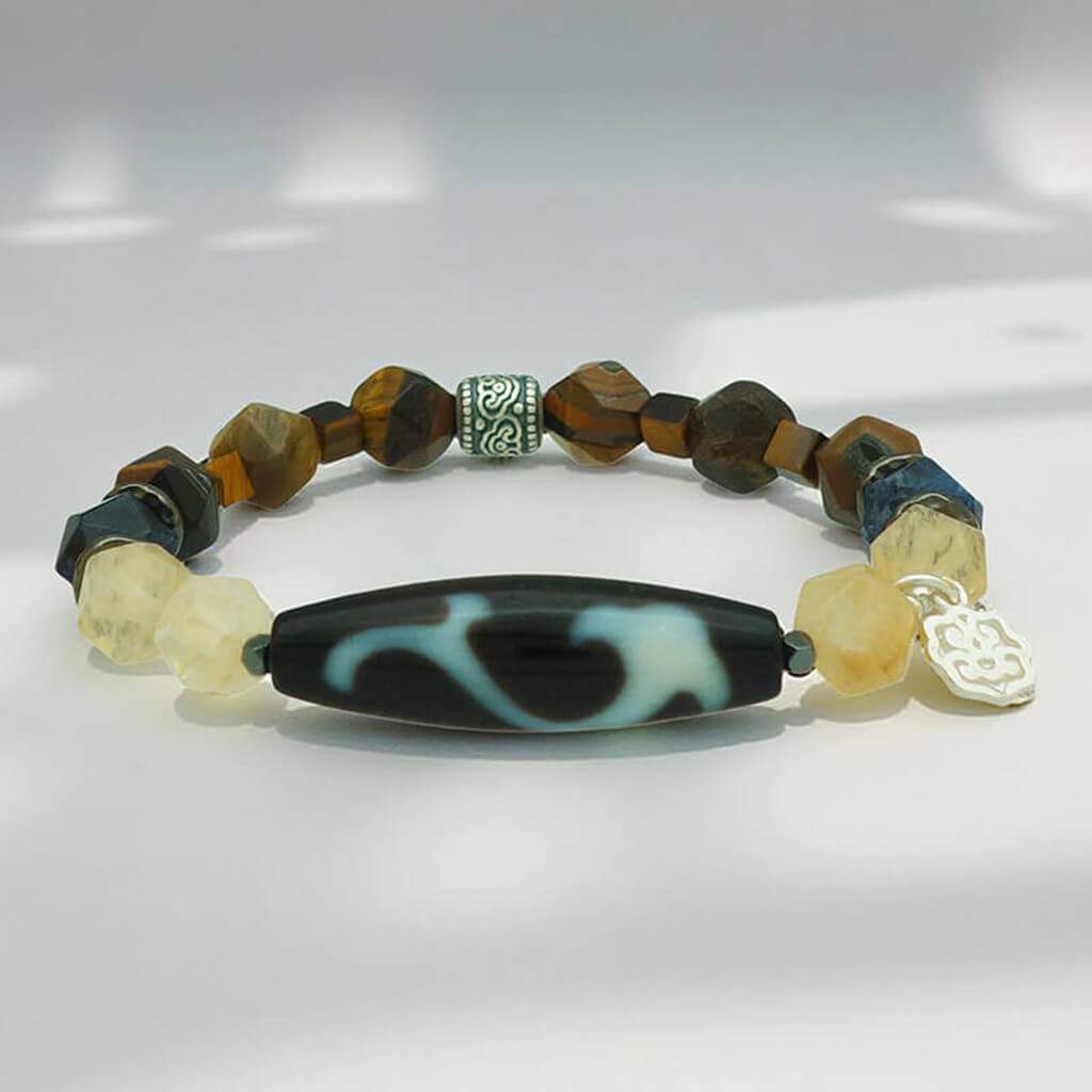 Triple Ru Yi Authority Dzi Bracelet