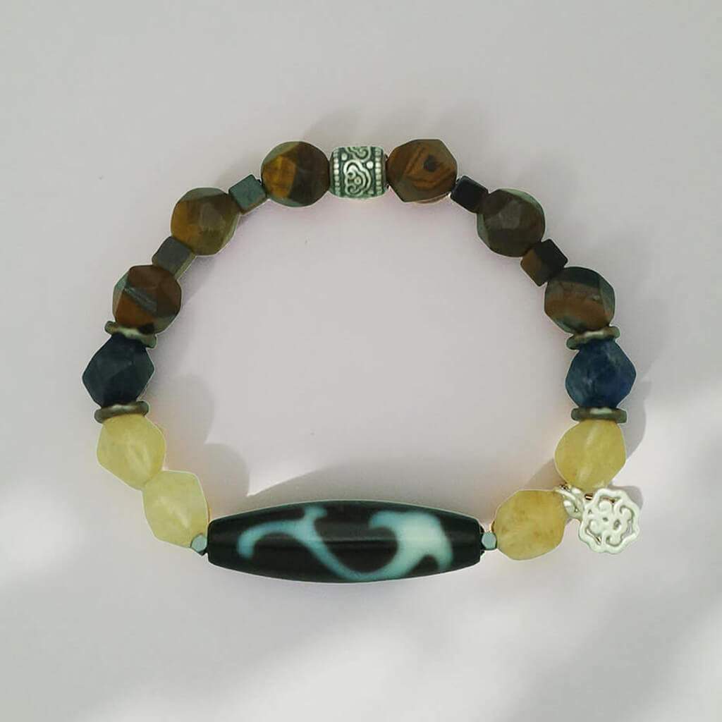 Triple Ru Yi Authority Dzi Bracelet