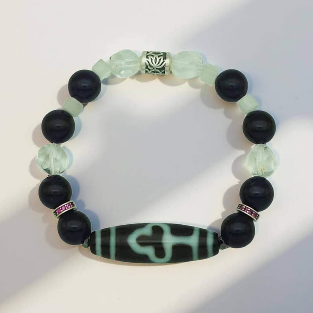 Enlightened Wisdom Bodhi Dzi Bracelet