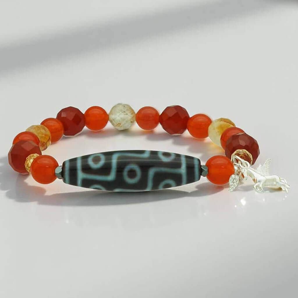 9 Eyes Dzi Rapid Breakthrough Period 9 Bracelet